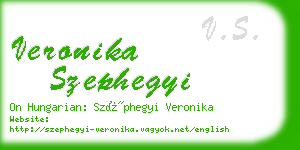 veronika szephegyi business card